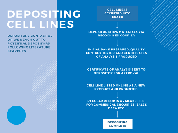 How to deposit flow chart for cell lines